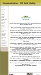 Mobile Screenshot of mountainviewoffgridliving.com